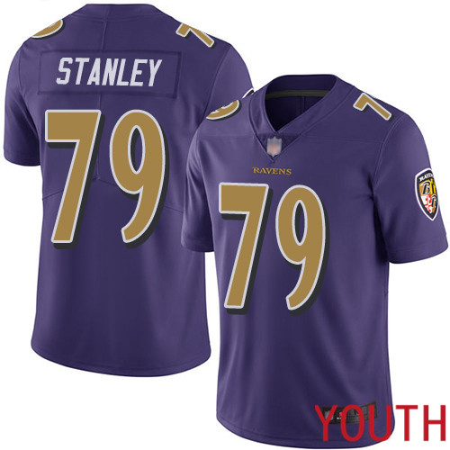 Baltimore Ravens Limited Purple Youth Ronnie Stanley Jersey NFL Football #79 Rush Vapor Untouchable